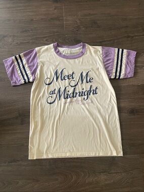 Taylor Swift Lavender & Ivory 'Meet Me at Midnight Lavender Haze’ Tee, Medium